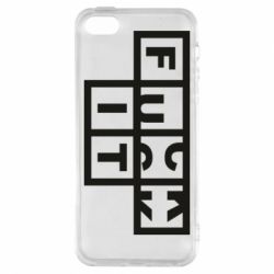 Чехол для iPhone5/5S/SE FUCK  IT - PrintSalon