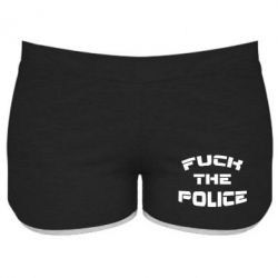 Женские шорты Fuck The Police К черту полицию - PrintSalon