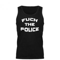 Майка чоловіча Fuck The Police До біса поліцію-PrintSalon Майка чоловіча Fuck The Police До біса поліцію