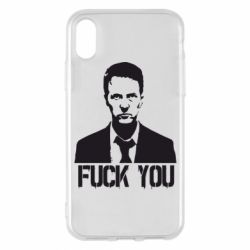 Чохол для iPhone X/Xs fuck you (бійцівський клуб) - PrintSalon
