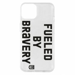 Чехол для iPhone 14 Fueled by bravery - PrintSalon