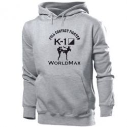 Мужское худи Full contact fighter K-1 Worldmax - PrintSalon
