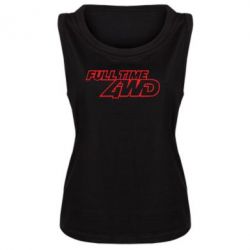 Женская майка Full time 4wd - PrintSalon