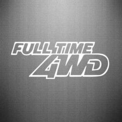 Наклейка Full time 4wd - PrintSalon