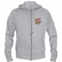 Мужское худи на молнии Funny passion - PrintSalon