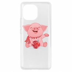 Чохол для Xiaomi Mi11 Funny pig with a Christmas toy - PrintSalon