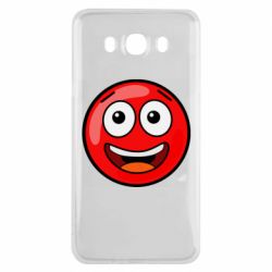Чехол для Samsung J7 2016 Funny Red Ball - PrintSalon