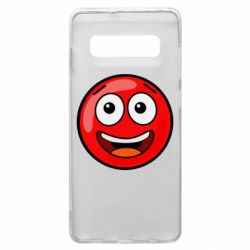 Чехол для Samsung S10+ Funny Red Ball - PrintSalon