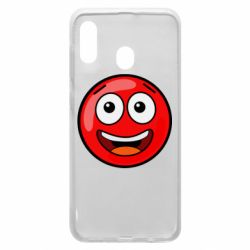 Чехол для Samsung A20 Funny Red Ball - PrintSalon