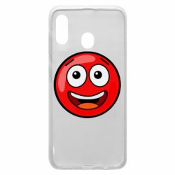 Чехол для Samsung A30 Funny Red Ball - PrintSalon
