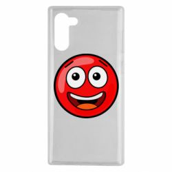 Чехол для Samsung Note 10 Funny Red Ball - PrintSalon