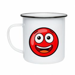 Кружка эмалированная Funny Red Ball - PrintSalon