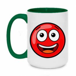 Чашка двухцветная 420ml Funny Red Ball - PrintSalon