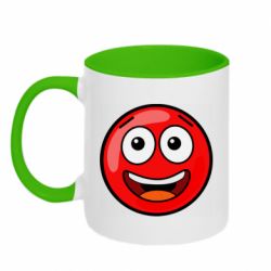 Чашка двухцветная 320ml Funny Red Ball - PrintSalon