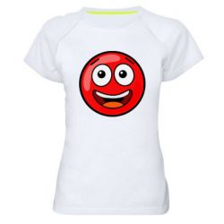 Женская футболка для спорта Funny Red Ball - PrintSalon