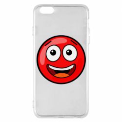 Чехол для iPhone 6 Plus/6S Plus Funny Red Ball - PrintSalon