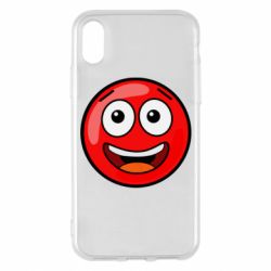 Чехол для iPhone X/Xs Funny Red Ball - PrintSalon