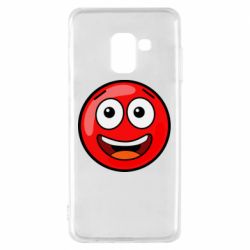 Чехол для Samsung A8 2018 Funny Red Ball - PrintSalon