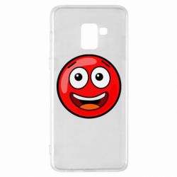 Чехол для Samsung A8+ 2018 Funny Red Ball - PrintSalon