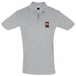 Мужское поло Венздей кошка - PrintSalon