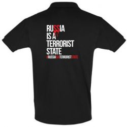 Мужское поло Russia is a terrorist - PrintSalon