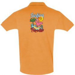 Мужское поло Surfing Paradise Flamingo - PrintSalon