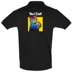 Мужское поло Yes I Cat - PrintSalon