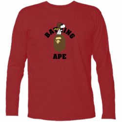 Футболка с длинным рукавом A bathing ape peanuts - PrintSalon