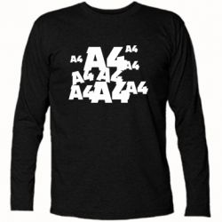 Футболка с длинным рукавом A4 Pattern - PrintSalon