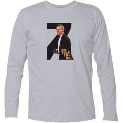 Футболка с длинным рукавом Агент 007 Не Время Умирать - PrintSalon