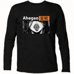 Футболка з довгим рукавом Ахегао Аніме - PrintSalon