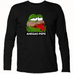 Футболка с длинным рукавом Аhegao PePe - PrintSalon