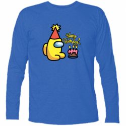 Футболка з довгим рукавом Among Us Happy Birthday - PrintSalon