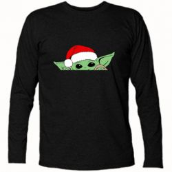 Футболка с длинным рукавом Baby Yoda Santa