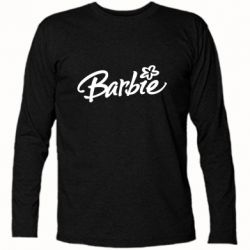 Футболка с длинным рукавом Barbie Logo - PrintSalon