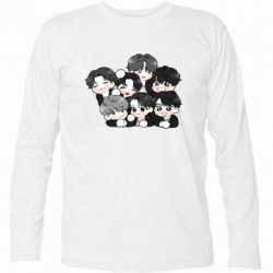 Футболка з довгим рукавом BTS Cute Art - PrintSalon