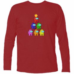 Футболка з довгим рукавом Christmas Tree Among Us - PrintSalon