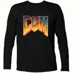 Футболка с длинным рукавом Cum Doom logo - PrintSalon
