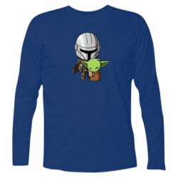 Футболка с длинным рукавом Din Djarin And The Child - PrintSalon