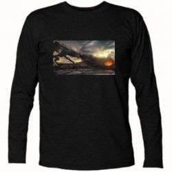 Футболка з довгим рукавом Дракон арт - PrintSalon