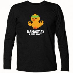 Футболка с длинным рукавом Duck Namast'ay Away - PrintSalon