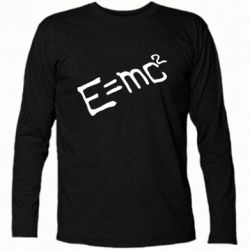 Футболка с длинным рукавом E=mc2 - PrintSalon