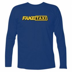 Футболка с длинным рукавом Fake taxi logo 2 - PrintSalon