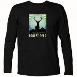 Футболка с длинным рукавом Forest deer - PrintSalon
