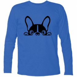 Футболка с длинным рукавом French Bulldog Puppy - PrintSalon