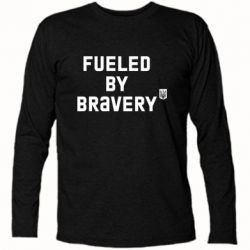 Футболка с длинным рукавом Fueled by bravery - PrintSalon