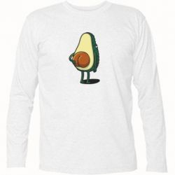 Футболка с длинным рукавом Funny avocado - PrintSalon