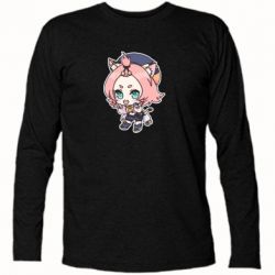 Футболка с длинным рукавом Genshin Impact chibi Diona - PrintSalon