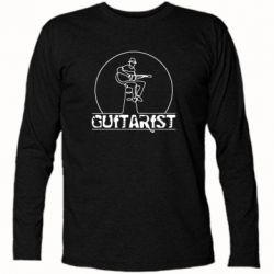 Футболка с длинным рукавом Guitar player. - PrintSalon