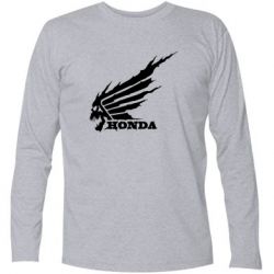 Футболка с длинным рукавом Honda skull - PrintSalon